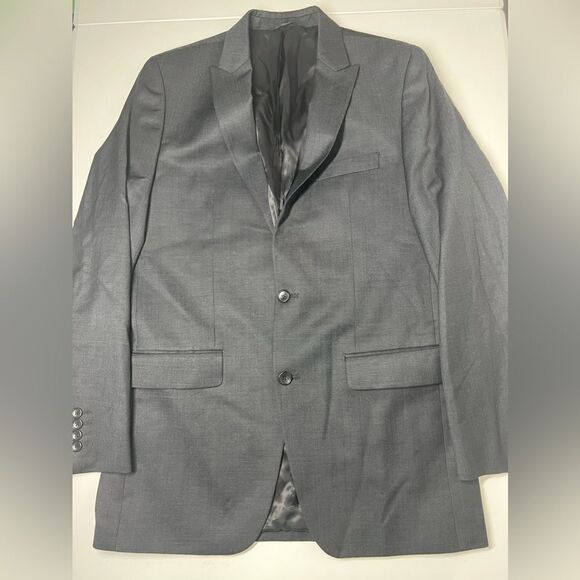 Marc Anthony Sportcoat Blazer Men’s Size 40L Gray Lined Suit Jacket 100% Wool - Picture 4 of 7